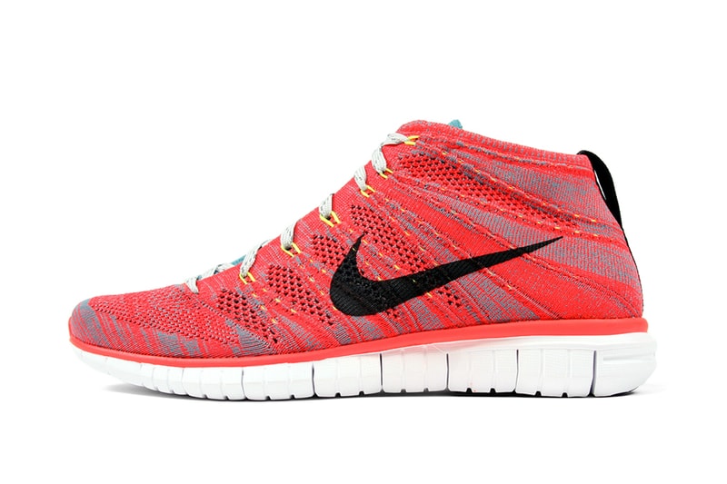 Nike Free Flyknit Chukka Bright Crimson/Ash Grey-Mineral
