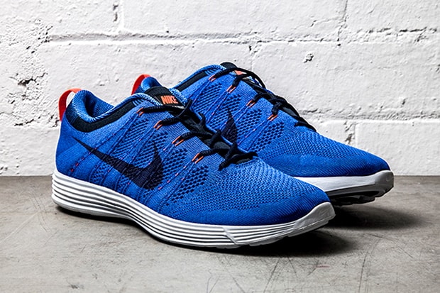 Nike Flyknit Lunar1+ Game Royal/Bright Crimson