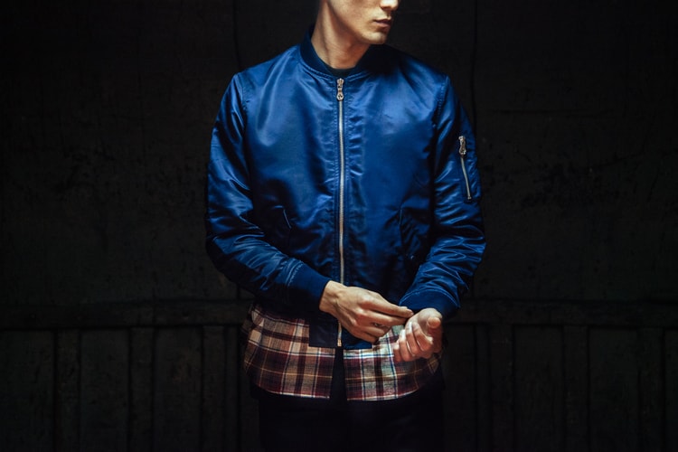 Phenomenon 2014 Spring/Summer Flannel Panel Zip Bomber