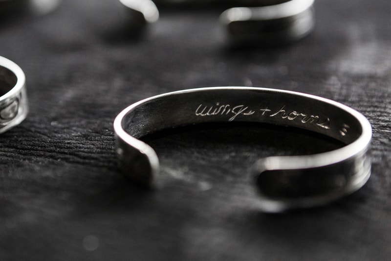 wings+horns x Lattimer Gallery x Justin Rivard Sterling Silver Cuff Bracelet