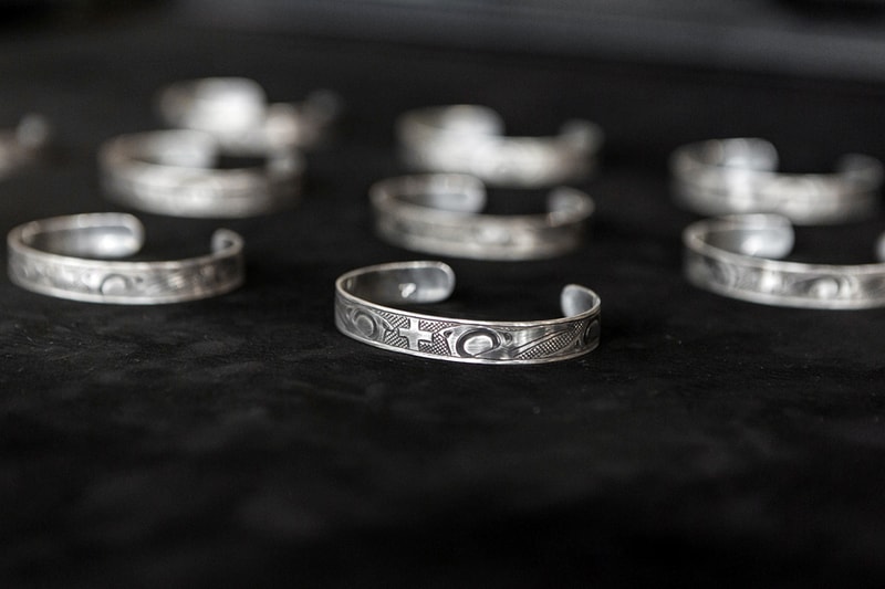 wings+horns x Lattimer Gallery x Justin Rivard Sterling Silver Cuff Bracelet