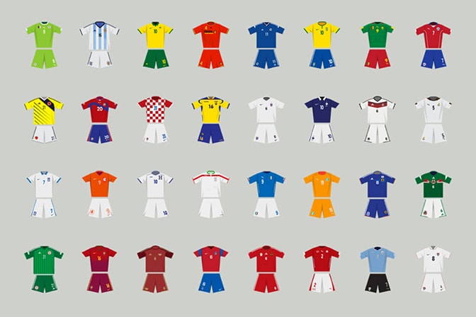 Throwback - Here Are All 65 2014 World Cup Kits In Detail - Footy