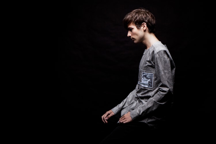 Damir Doma Grey SALIX Collarless Shirt