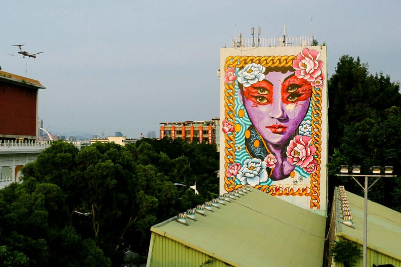 INSA x MADSTEEZ "TaiWEENtillian" Mural for POW! WOW! Taiwan 