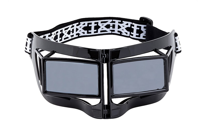 KTZ x Linda Farrow Black Mask Sunglasses