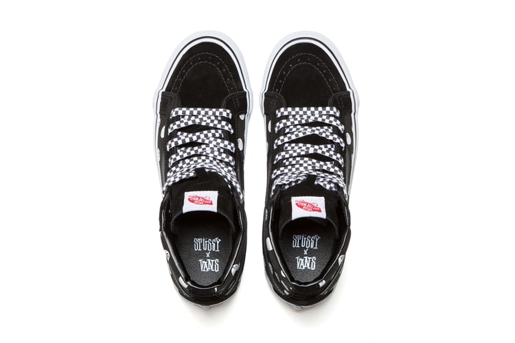 Stussy x Vault by Vans Sk8-Hi Black 8-Ball