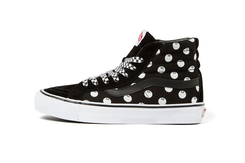 Stussy x Vault by Vans Sk8-Hi Black 8-Ball
