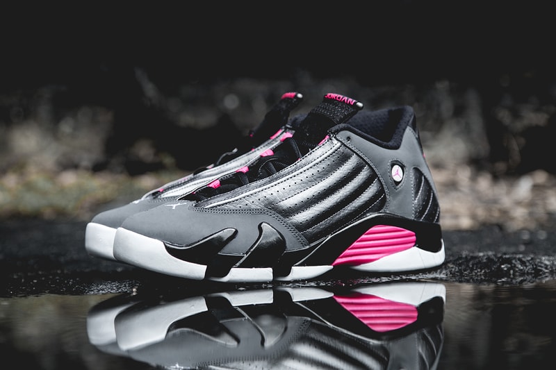 Air Jordan 14 Retro Dark Grey/Hyper Pink