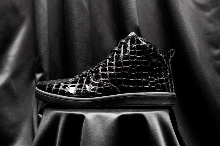 Gourmet 2014 Fall/Winter "Black Croc" Quattro Skate 2 Sneakers