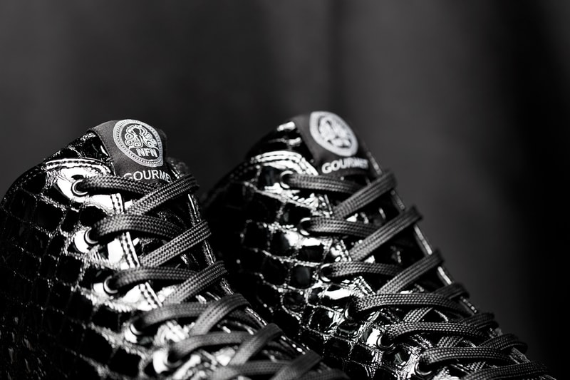 Gourmet 2014 Fall/Winter "Black Croc" Quattro Skate 2 Sneakers