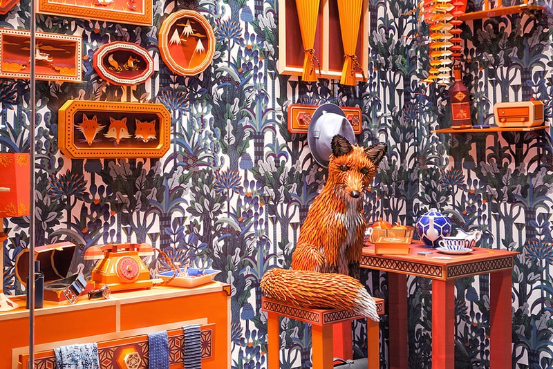 Hermes "Fox's Den" Window Installation by Zim & Zou