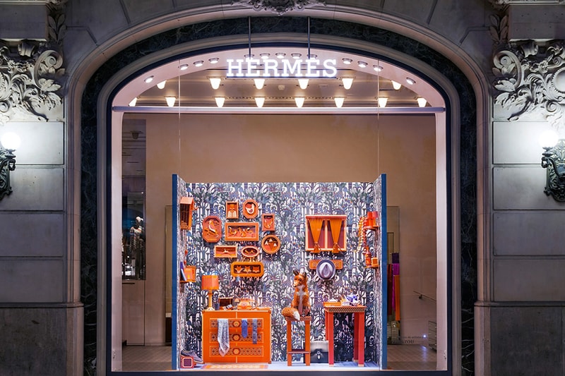Hermes "Fox's Den" Window Installation by Zim & Zou