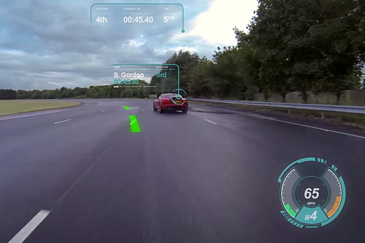 Jaguar Introduces its Virtual Windscreen Concept