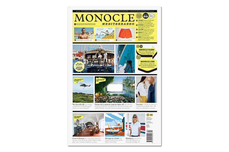 Monocle 2015 Summer "Mediterraneo" Newspaper