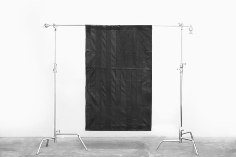 Stampd Black Leather American Flag