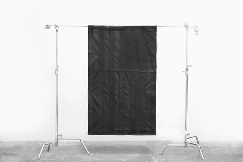 Stampd Black Leather American Flag