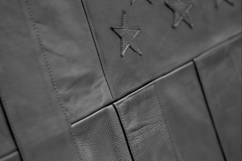 Stampd Black Leather American Flag