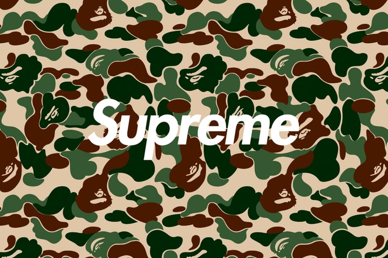 camo bape logo