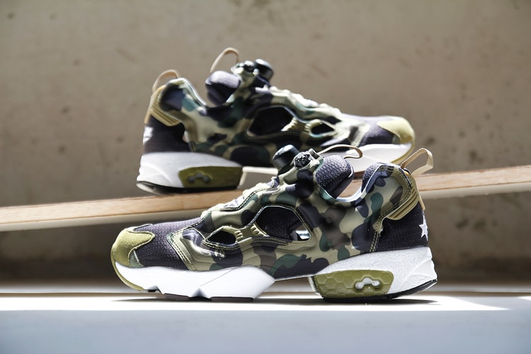 A Closer Look at A Bathing Ape x mita sneakers x Reebok Instapump Fury OG “Camo”