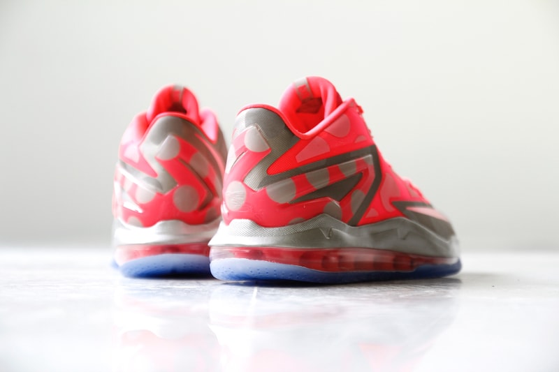 A Closer Look at the Nike LeBron 11 Low Metallic Zinc/Hyper Punch-Ice