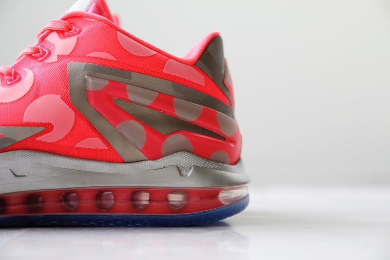 A Closer Look at the Nike LeBron 11 Low Metallic Zinc/Hyper Punch-Ice