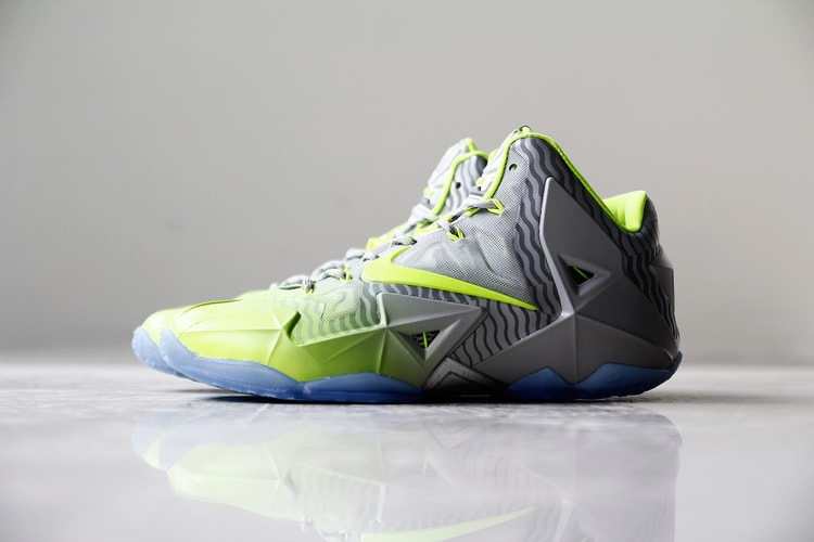 A Closer Look at the Nike LeBron 11 Metallic Luster/Ice-Volt