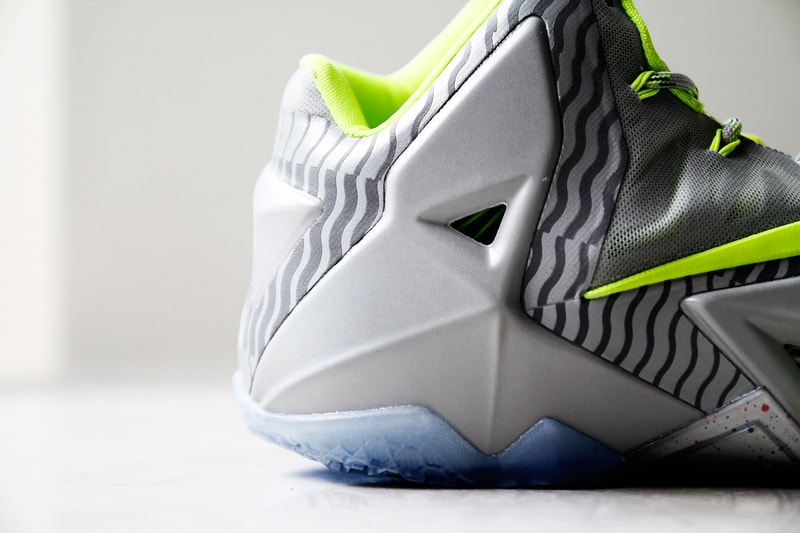 A Closer Look at the Nike LeBron 11 Metallic Luster/Ice-Volt