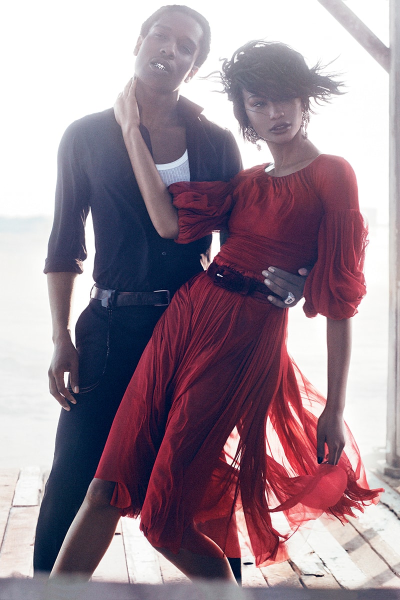 A$AP Rocky & Chanel Iman by Mikael Jansson for Vogue