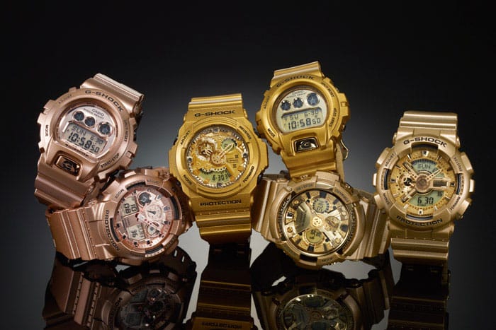 Casio G-Shock 2014 "Crazy Gold" Collection 