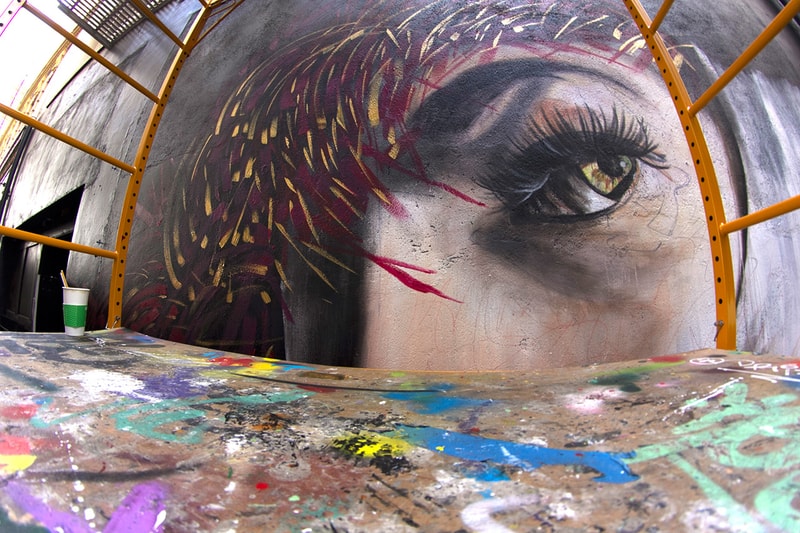 Kamea Hadar and Defer Paint “Paradise Lost” Mural in San Francisco 