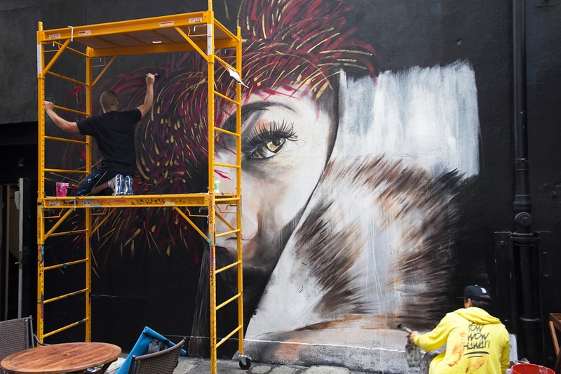Kamea Hadar and Defer Paint “Paradise Lost” Mural in San Francisco 
