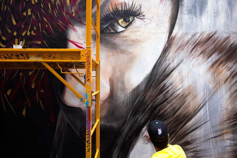 Kamea Hadar and Defer Paint “Paradise Lost” Mural in San Francisco 