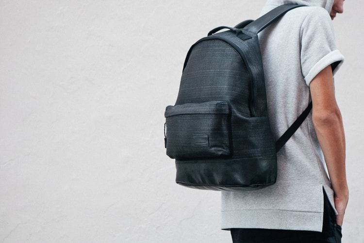 KRISVANASSCHE 2014 Fall/Winter Basket Weave Backpacks