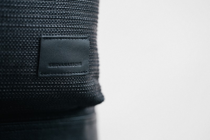 KRISVANASSCHE 2014 Fall/Winter Basket Weave Backpacks
