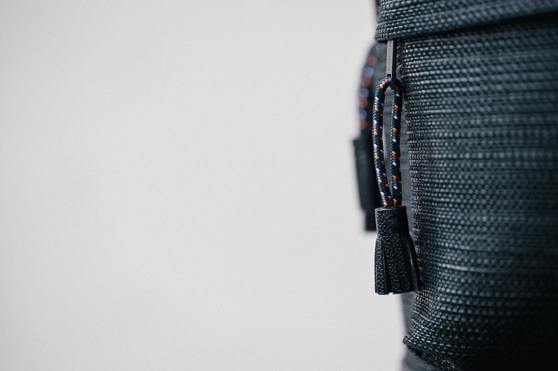 KRISVANASSCHE 2014 Fall/Winter Basket Weave Backpacks