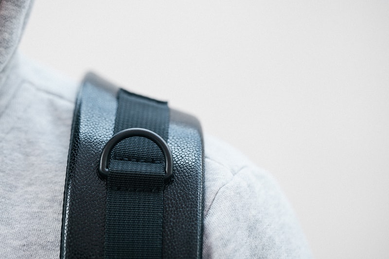 KRISVANASSCHE 2014 Fall/Winter Basket Weave Backpacks