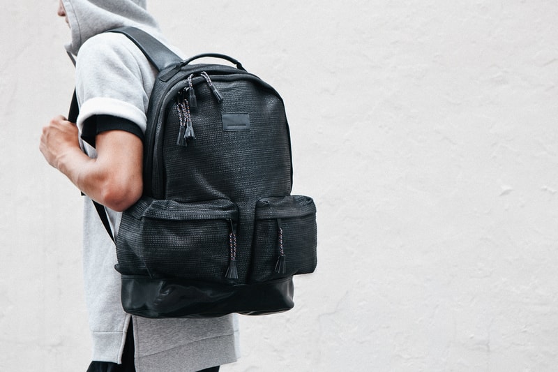 KRISVANASSCHE 2014 Fall/Winter Basket Weave Backpacks