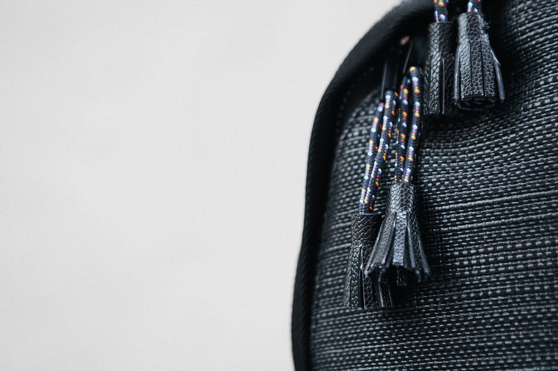 KRISVANASSCHE 2014 Fall/Winter Basket Weave Backpacks