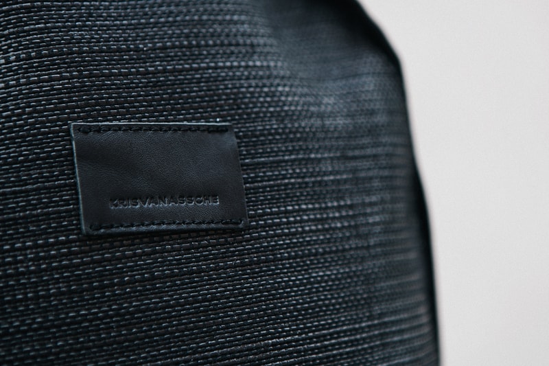 KRISVANASSCHE 2014 Fall/Winter Basket Weave Backpacks