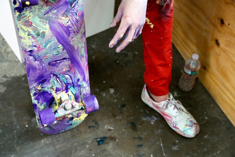 Matt Reilly Skateboard Painting at Mana Contemporary