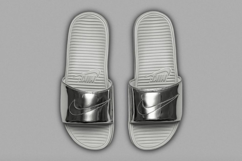 Nike Benassi Solarsoft Slide SP "Liquid Metal"