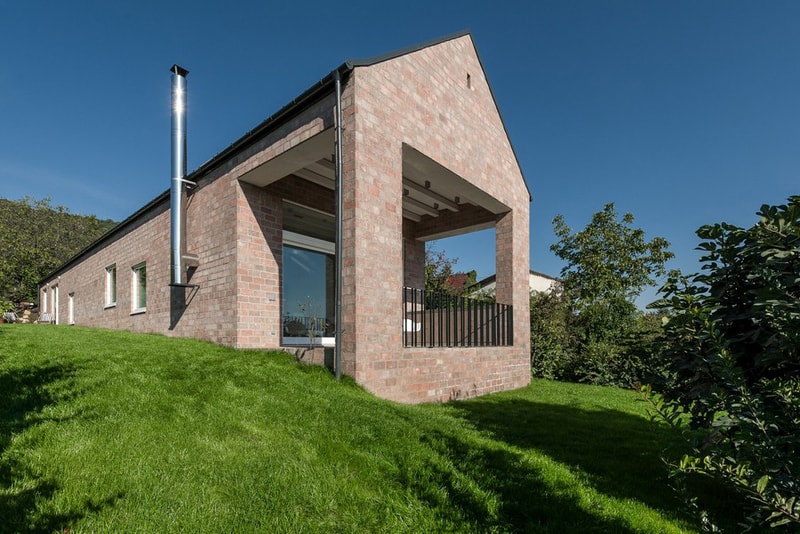The Long Brick House by Földes & Co. Architects
