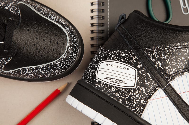 composition notebook nike dunks