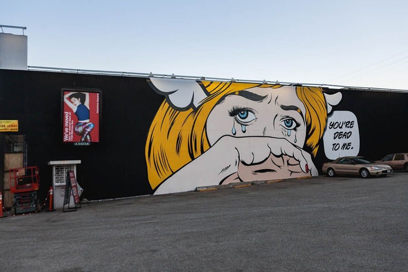 D*Face 'You're Dead To Me' Mural @ West Hollywood Los Angeles