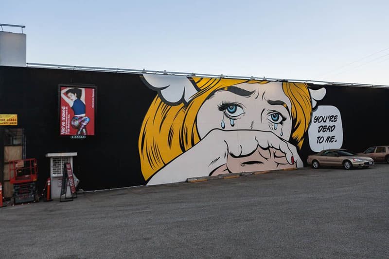D*Face 'You're Dead To Me' Mural @ West Hollywood Los Angeles
