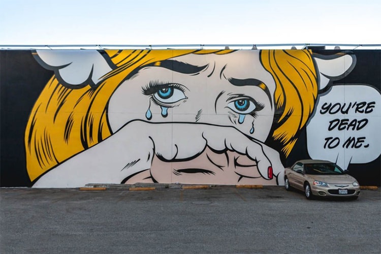 D*Face 'You're Dead To Me' Mural @ West Hollywood Los Angeles