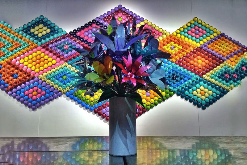 Putting Old Spray Cans to Good Use: DJ Neff and Paul Ramirez "CANLOVE" Flower Installation