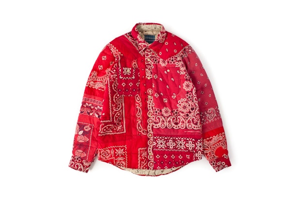 F.I.L. Indigo Camping Trailer Kerchief Down Jackets