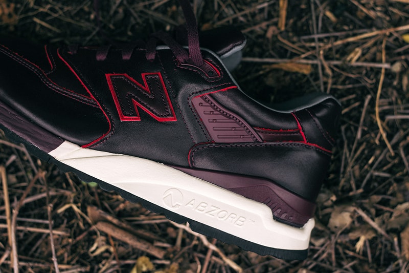Horween Leather x New Balance M998DW "Brown Burgundy Mix"
