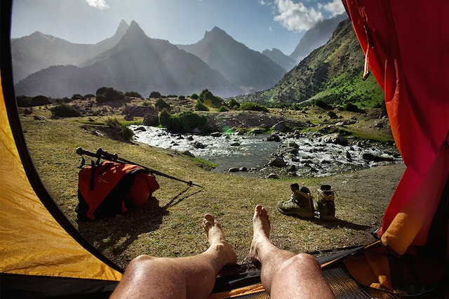 "Morning Views from a Tent" by Oleg Grigoryev